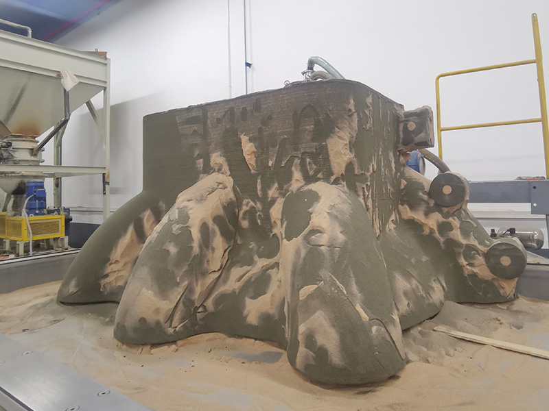 Large size sand mold casting